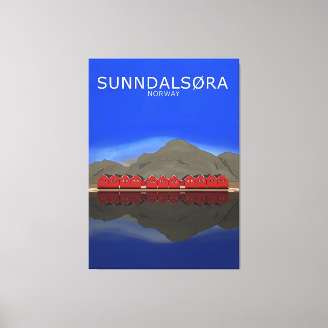 Sunndalsøra Norway Canvas Print (Front)