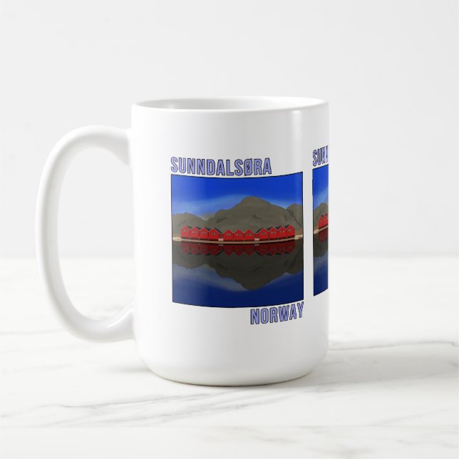 Sunndalsora Norway Scandinavian Coffee Mug (Left)