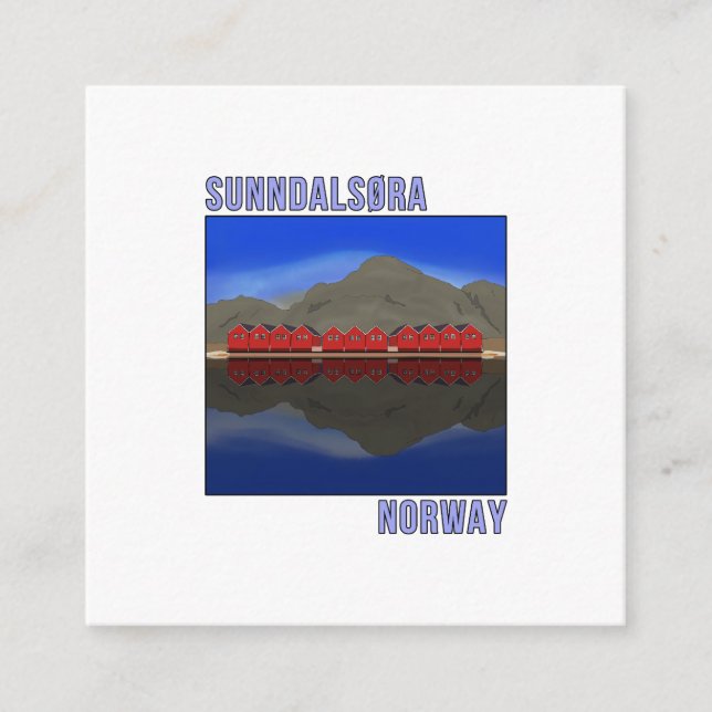 Sunndalsora Norway Scandinavian Enclosure Card (Front)