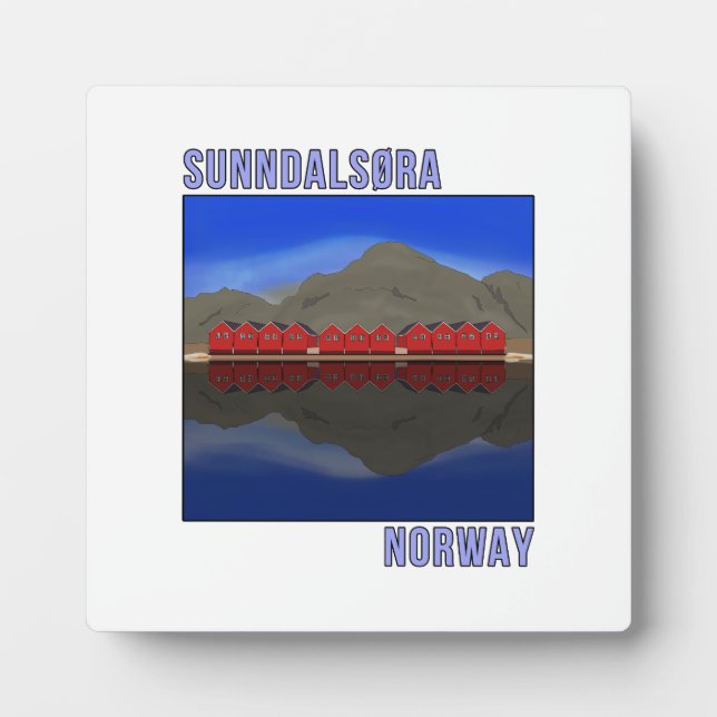 Sunndalsora Norway Scandinavian Plaque (Front)