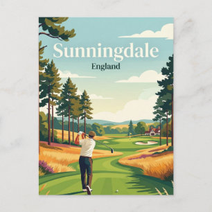 Sunningdale Golf Club England Postcard
