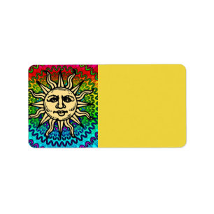 Sunny Address Label