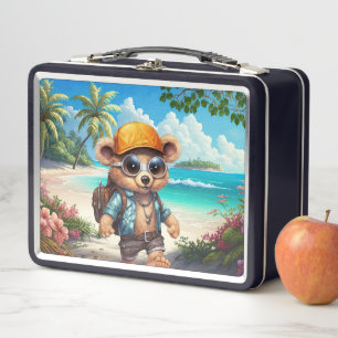 Sunny Adventures with Beachy Bear - Ready for Fun Metal Lunch Box