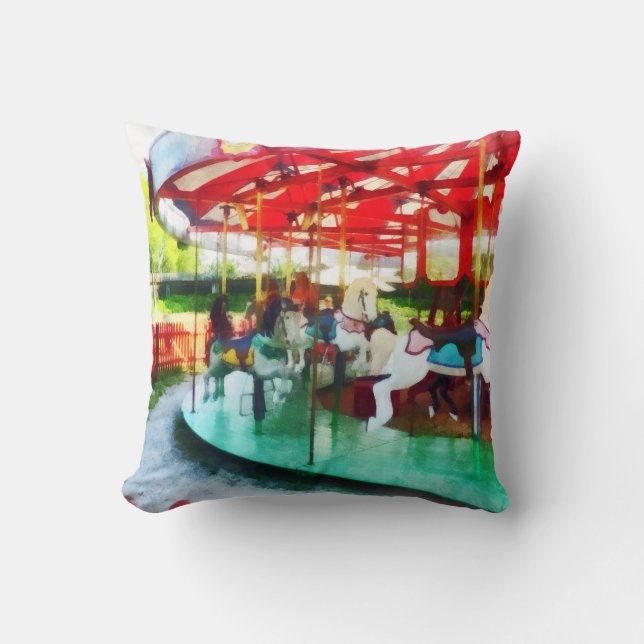 Sunny Afternoon on the Carousel Cushion (Front)