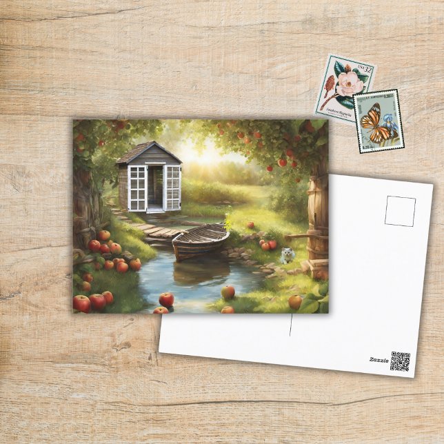 Sunny Apple Orchard Postcard (Creator Uploaded)