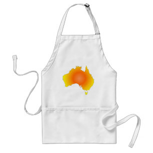 Sunny Australia Map Standard Apron