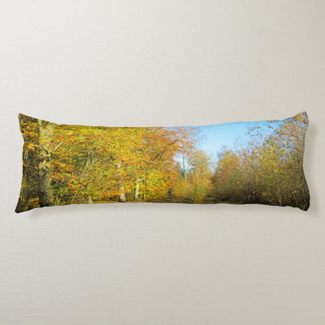 Sunny Autumn Walk - Personalised Body Cushion (Front)