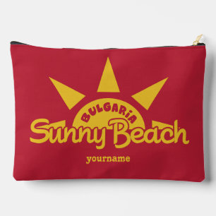 Sunny Beach BULGARIA custom name Accessory Pouch