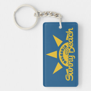 Sunny Beach BULGARIA custom text & color key chain