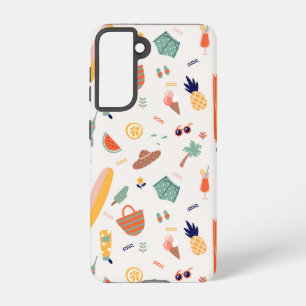 Sunny Beach Fun Pattern Samsung Galaxy Case
