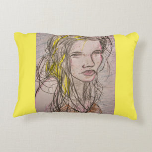Sunny Beach Girl Decorative Cushion