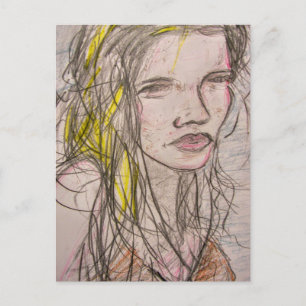 Sunny Beach Girl Postcard