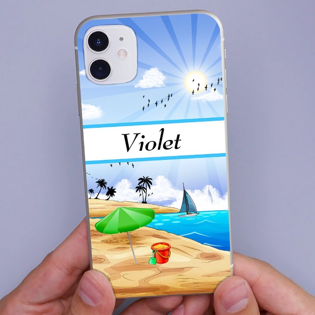 Sunny Beach Landscape Personalised Case-Mate iPhone Case (Creator Uploaded)