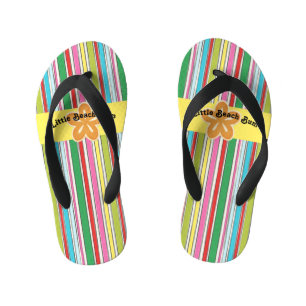 Sunny Beach Stripes Kid's Flip Flops