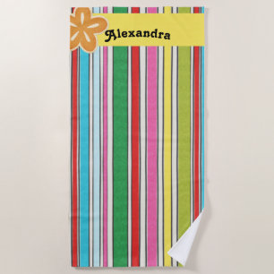 Sunny Beach Stripes Towel