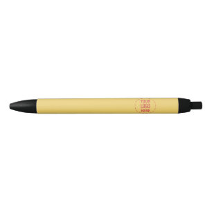 Sunny Beach Yellow Theme Brand Logo Black Ink Pen