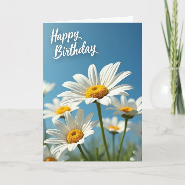 Sunny Birthday Blossom Card (Front)