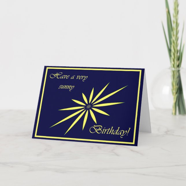 Sunny Birthday! Card (Front)