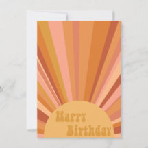 Sunny birthday card
