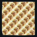 Sunny Blonde Brown Horse Animal Bandanna<br><div class="desc">Here is a great bandanna featuring a repeating pattern of a beautiful golden brown horse backlit by the yellow sun.</div>