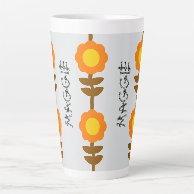 Sunny Bloom Latte Mug (Front)