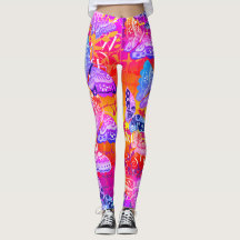 Sunny Boho Butterfly Leggings