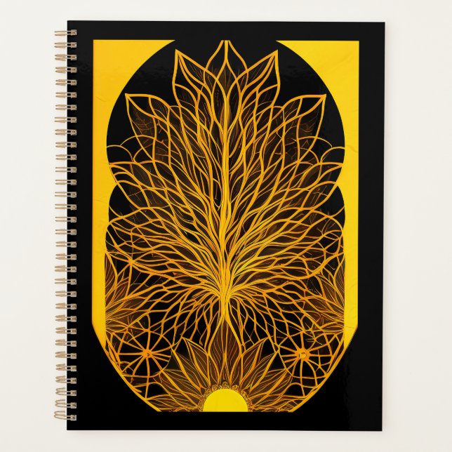 Sunny BOHO Minimalist Design Planner (Front)