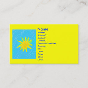 Sunny business card