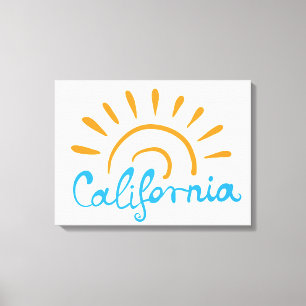 Sunny California Logo Canvas Print