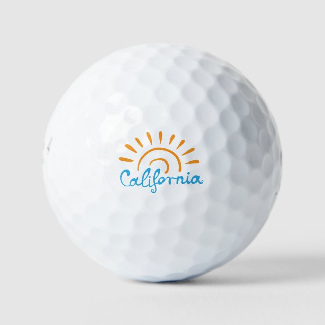 Sunny California Logo Golf Balls (Front)