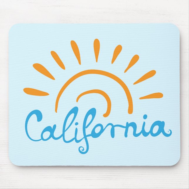 Sunny California Logo Mouse Mat (Front)
