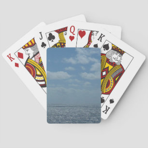 Sunny Caribbean Sea Blue Ocean Playing Cards