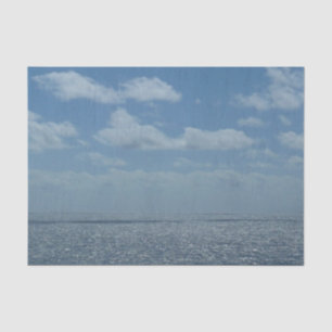 Sunny Caribbean Sea Blue Ocean Tissue Paper