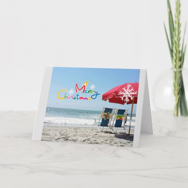 ***SUNNY CHRISTMAS WISHES*** HOLIDAY CARD (Front)