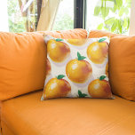 Sunny Citrus Bliss Orange Pattern Throw Pillow<br><div class="desc">Welcome to our Spring/Summer Collection, where vibrant hues and fresh designs come together to brighten your home. Introducing our "Sunny Citrus Bliss" Orange Pattern Throw Pillow, a stunning addition to your living space that captures the essence of warm summer days and radiant sunsets. Crafted with premium materials and adorned with...</div>