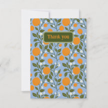 Sunny Citrus Oranges Grove Pattern