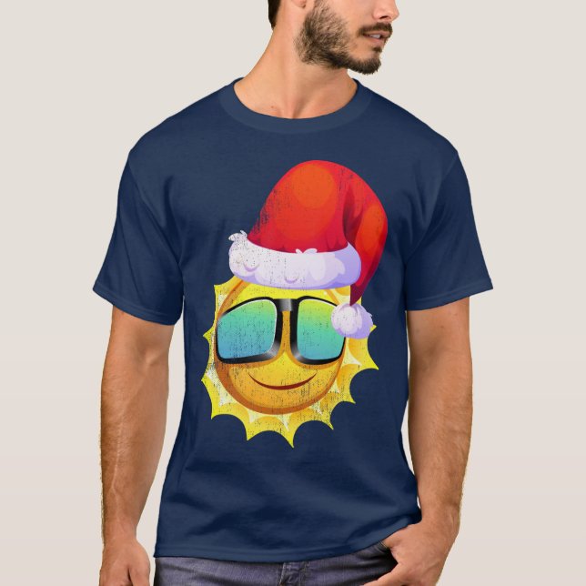 Sunny Claus Christmas in July T-Shirt (Front)