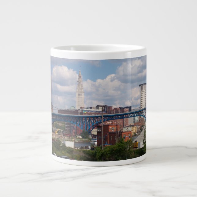 Sunny Cleveland Skyline Speciality Mug (Front)