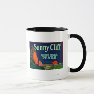 Sunny Cliff Pear Crate LabelMedford, OR Mug