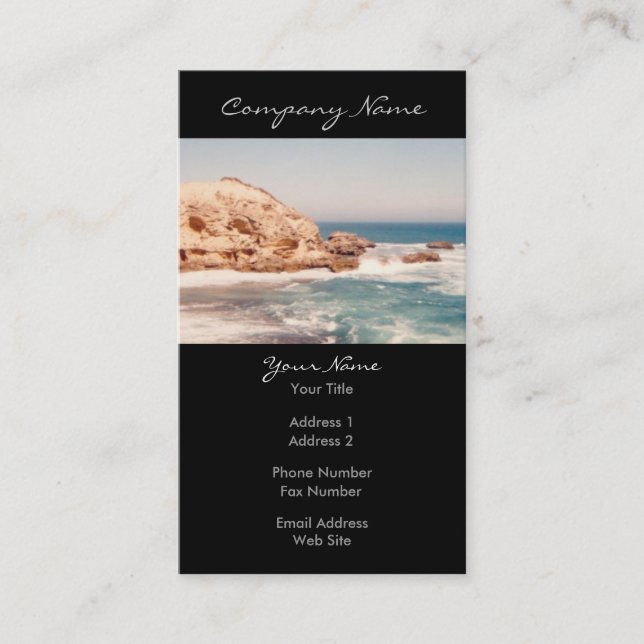 Sunny Cliff Photo Business Card (Front)