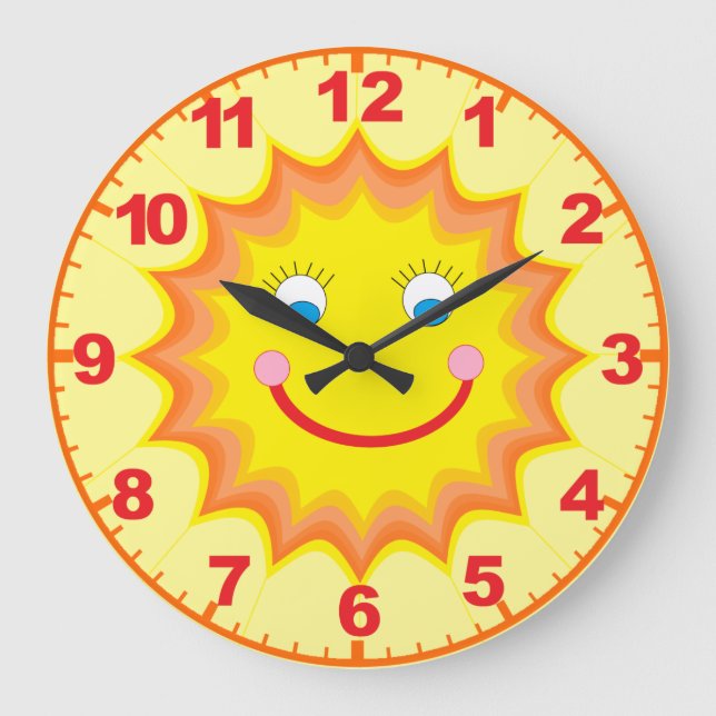 Sunny Clock With Numbers (Front)