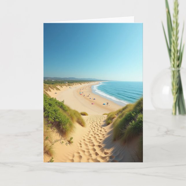 Sunny Coastal Birthday Card (Front)