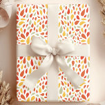 Sunny Coral Rain Shower Wrapping Paper<br><div class="desc">Brighten any gift with this vibrant wrapping paper featuring an abstract raindrop pattern in cheerful coral and sunny yellow hues. The playful design adds a touch of whimsy to birthdays,  baby showers,  or any celebration. Made from premium paper,  this eye-catching wrap ensures a joyful presentation.</div>