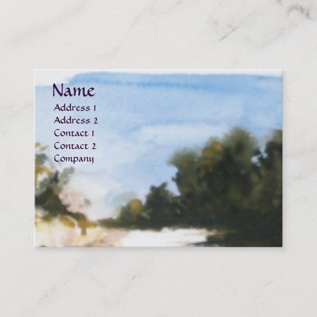 SUNNY COUNTRYSIDE IN TUSCANY BUSINESS CARD (Front)