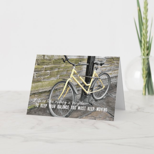 SUNNY CYCLE Greeting Card (Front)