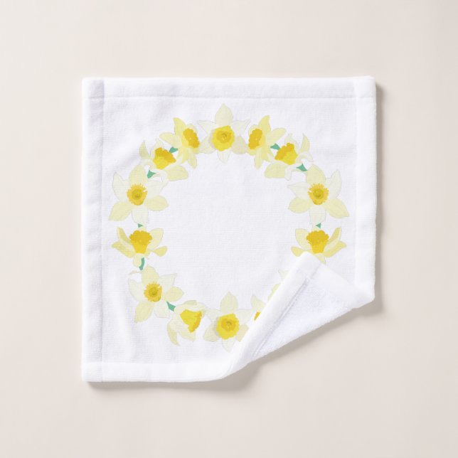 Sunny Daffodils.  Wash Cloth (Wash Cloth)