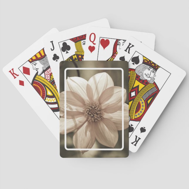 Sunny Dahlia Playing Cards (Back)