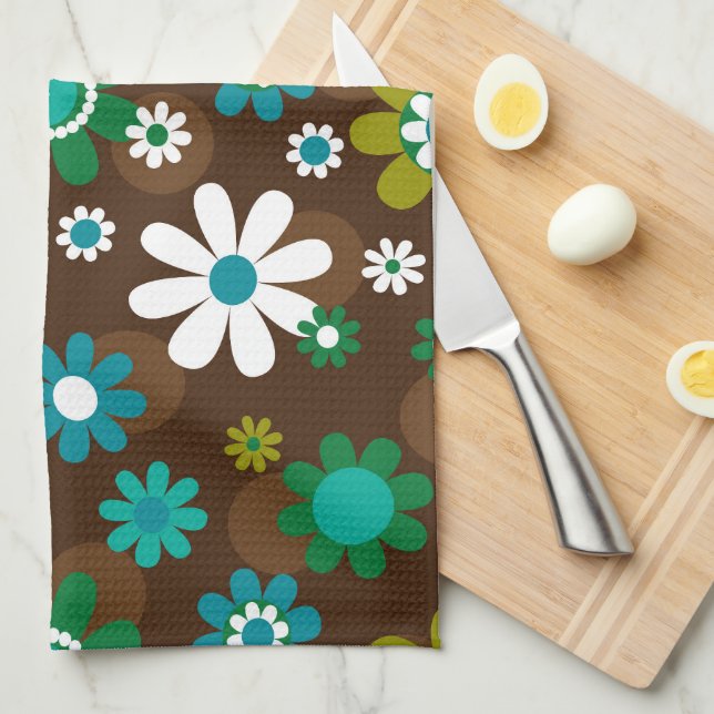 Sunny Daises  Kitchen Towel (Quarter Fold)