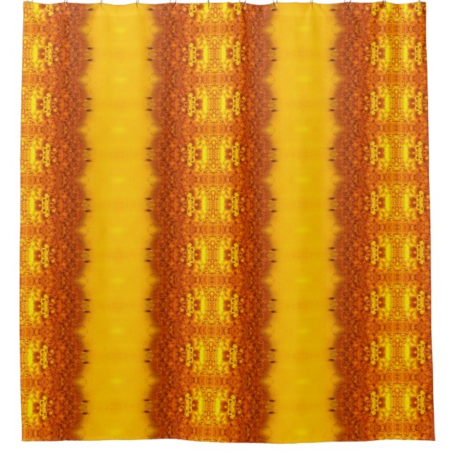 Sunny Daisy Ikat Too 4 Shower Curtain (Front)