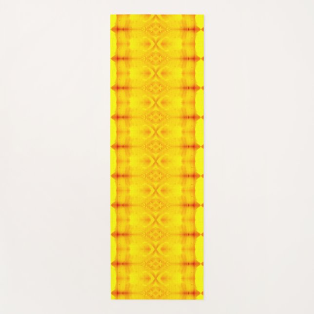 Sunny Daisy Ikat Too Recoleta Yoga Mat (Front)